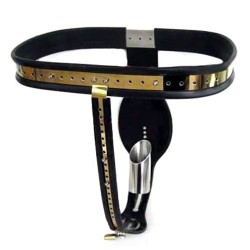 t stainless steel premium male chastity belt