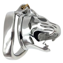 tiger head bend ring steel cock cage