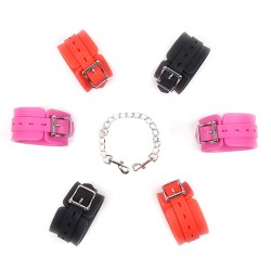 locking able silicone wrist cuffs